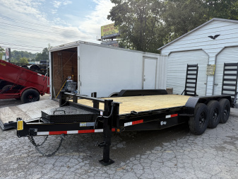 New 2025 P & T Trailers 82X24 3AXLE Equipment Trailer