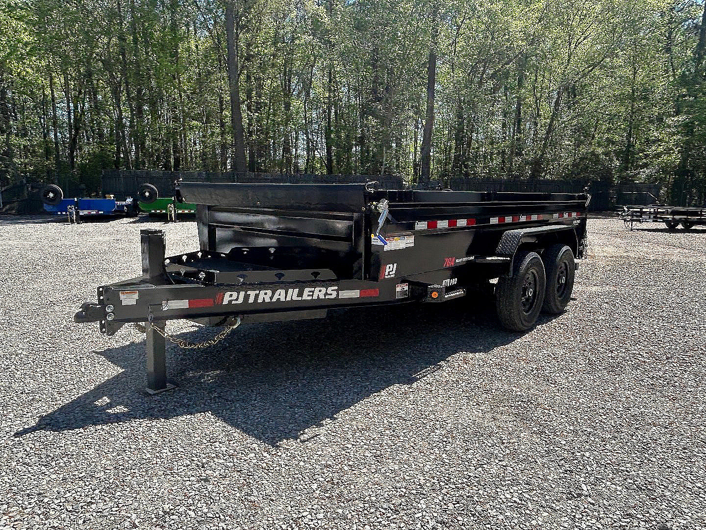 New 2026 PJ Trailers 7X14 DL 14K Dump Trailer w/ Hydraulic Jack
