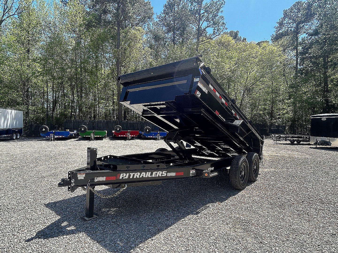 New 2026 PJ Trailers 7X14 DL 14K Dump Trailer w/ Hydraulic Jack