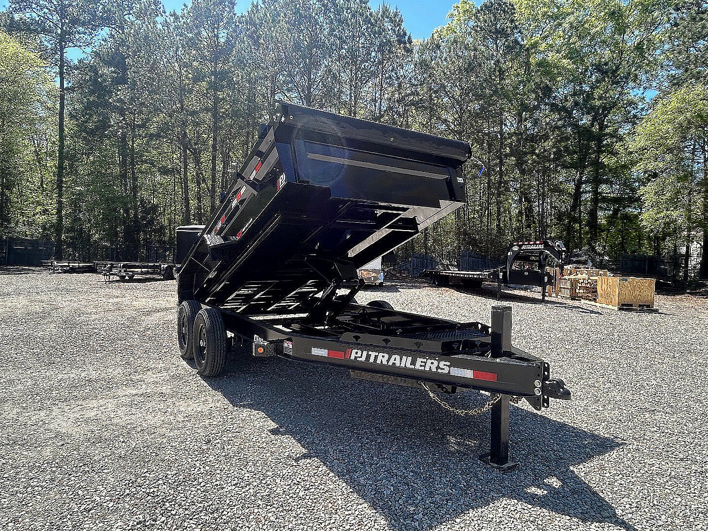 New 2026 PJ Trailers 7X14 DL 14K Dump Trailer w/ Hydraulic Jack