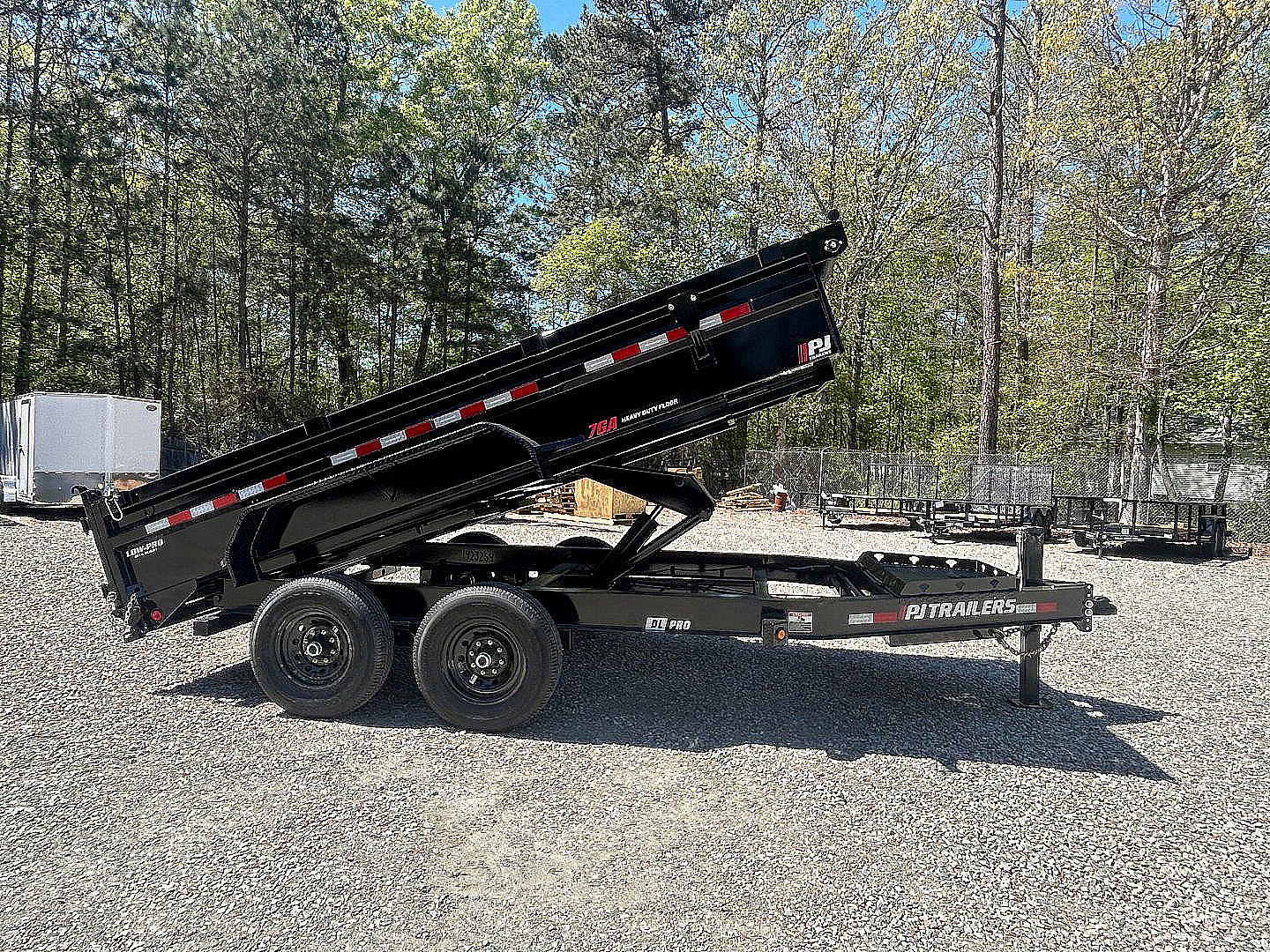 New 2026 PJ Trailers 7X14 DL 14K Dump Trailer w/ Hydraulic Jack