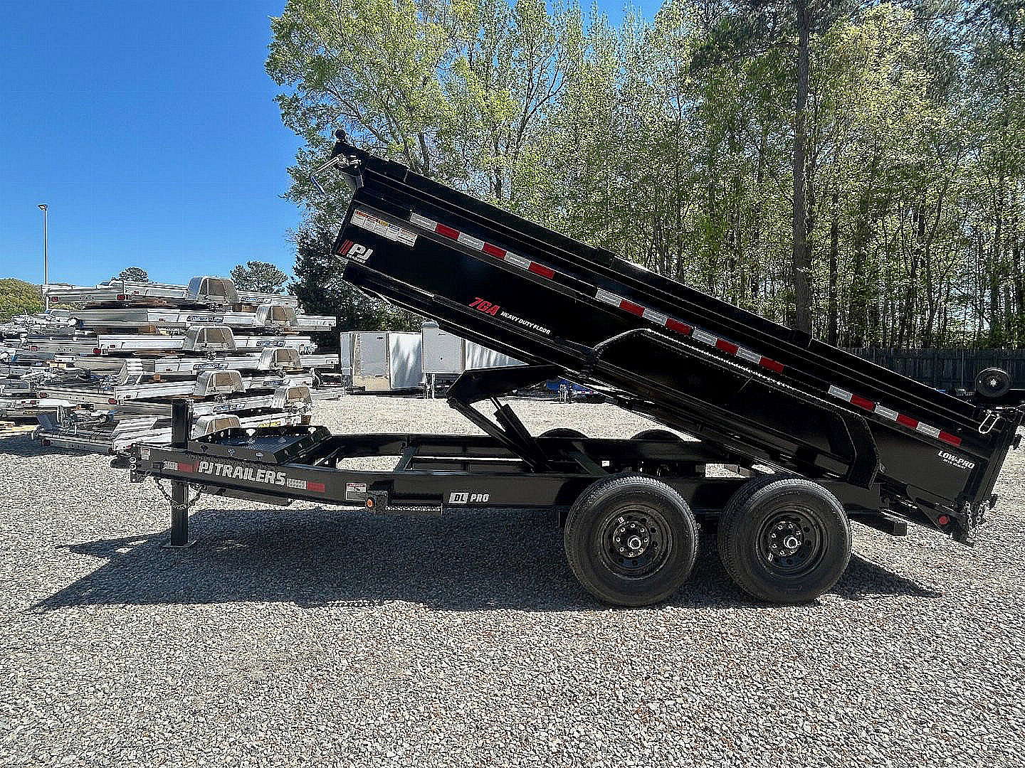 New 2026 PJ Trailers 7X14 DL 14K Dump Trailer w/ Hydraulic Jack