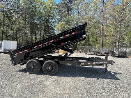 New 2026 PJ Trailers 7X14 DL 14K Dump Trailer w/ Hydraulic Jack