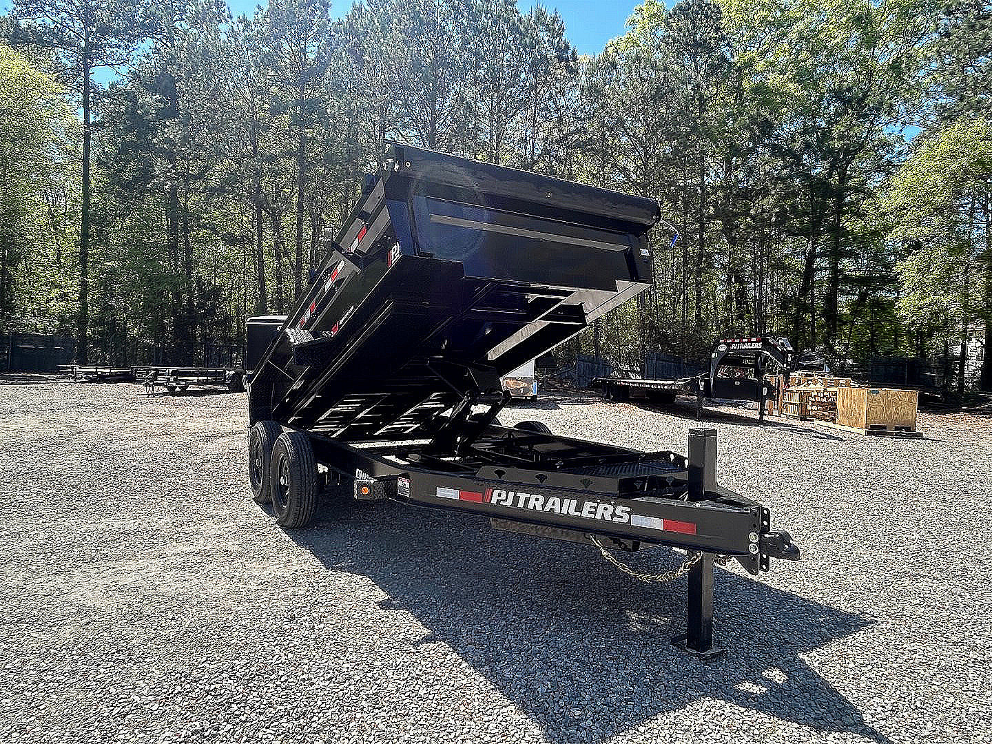 New 2026 PJ Trailers 7X14 DL 14K Dump Trailer w/ Hydraulic Jack