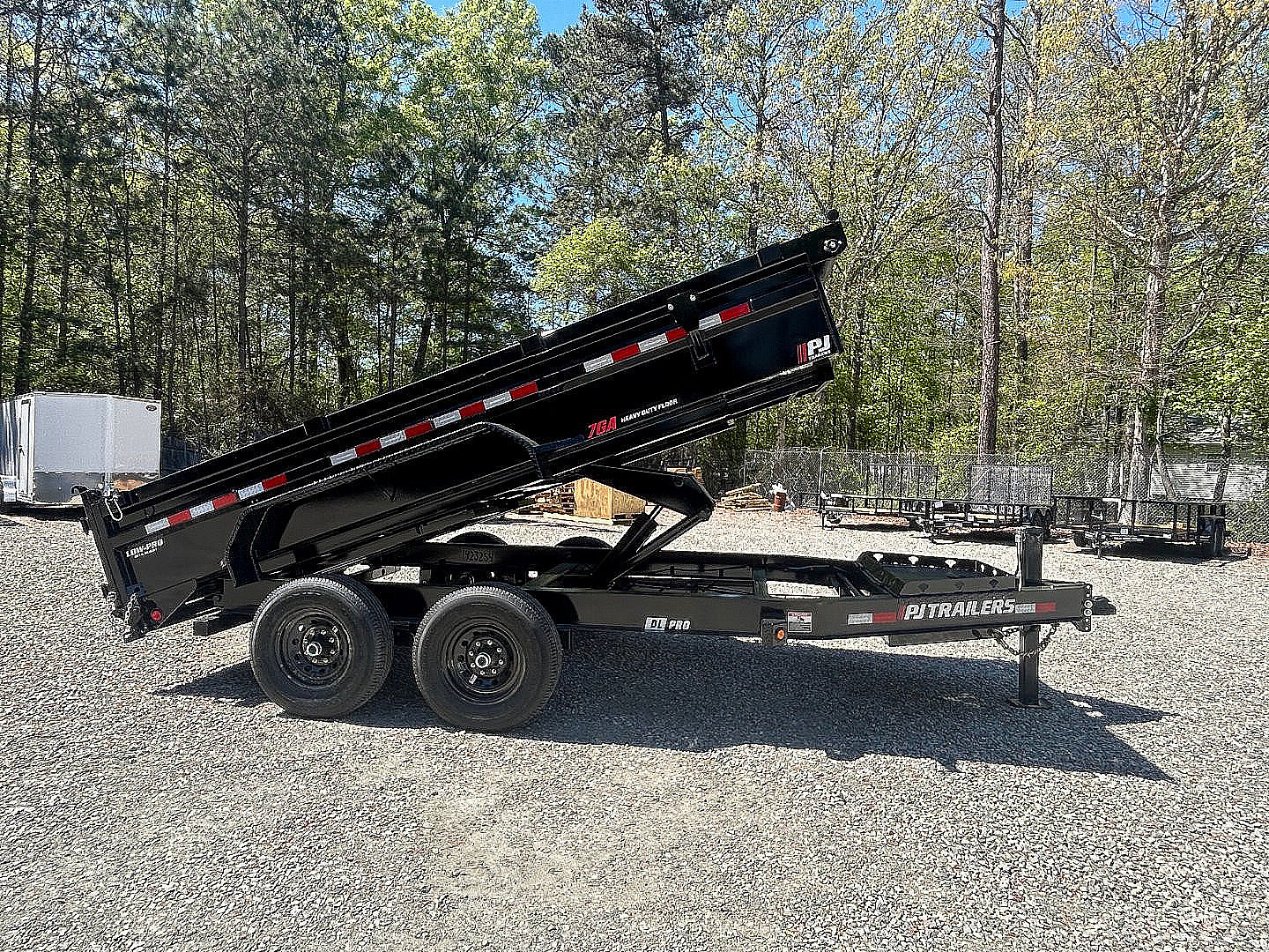 New 2026 PJ Trailers 7X14 DL 14K Dump Trailer w/ Hydraulic Jack