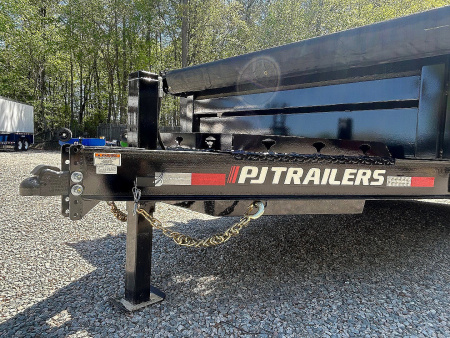 New 2026 PJ Trailers 7X14 DL 14K Dump Trailer w/ Hydraulic Jack