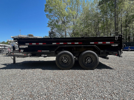 New 2026 PJ Trailers 7X14 DL 14K Dump Trailer w/ Hydraulic Jack