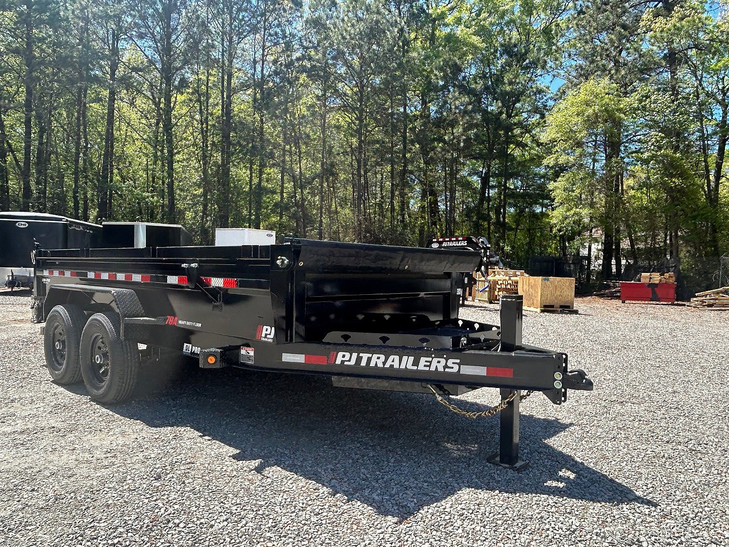 New 2026 PJ Trailers 7X14 DL 14K Dump Trailer w/ Hydraulic Jack