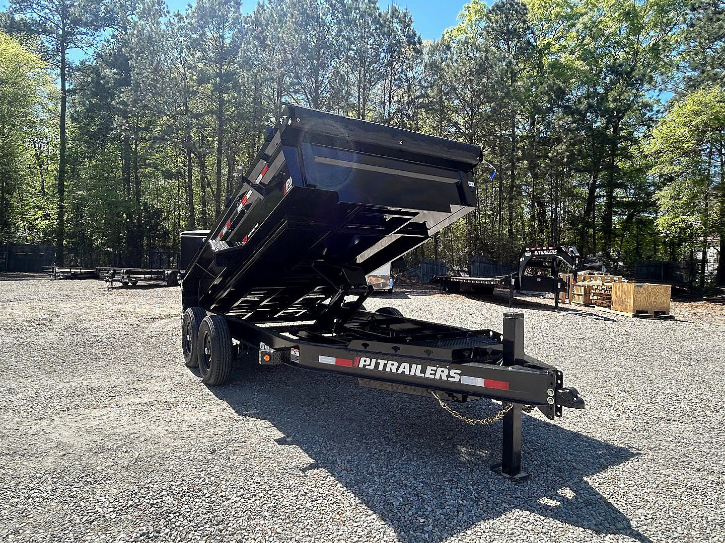 New 2026 PJ Trailers 7X14 DL 14K Dump Trailer w/ Hydraulic Jack