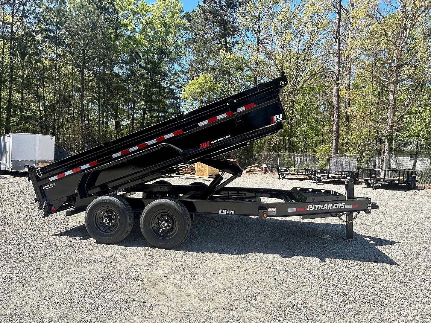 New 2026 PJ Trailers 7X14 DL 14K Dump Trailer w/ Hydraulic Jack