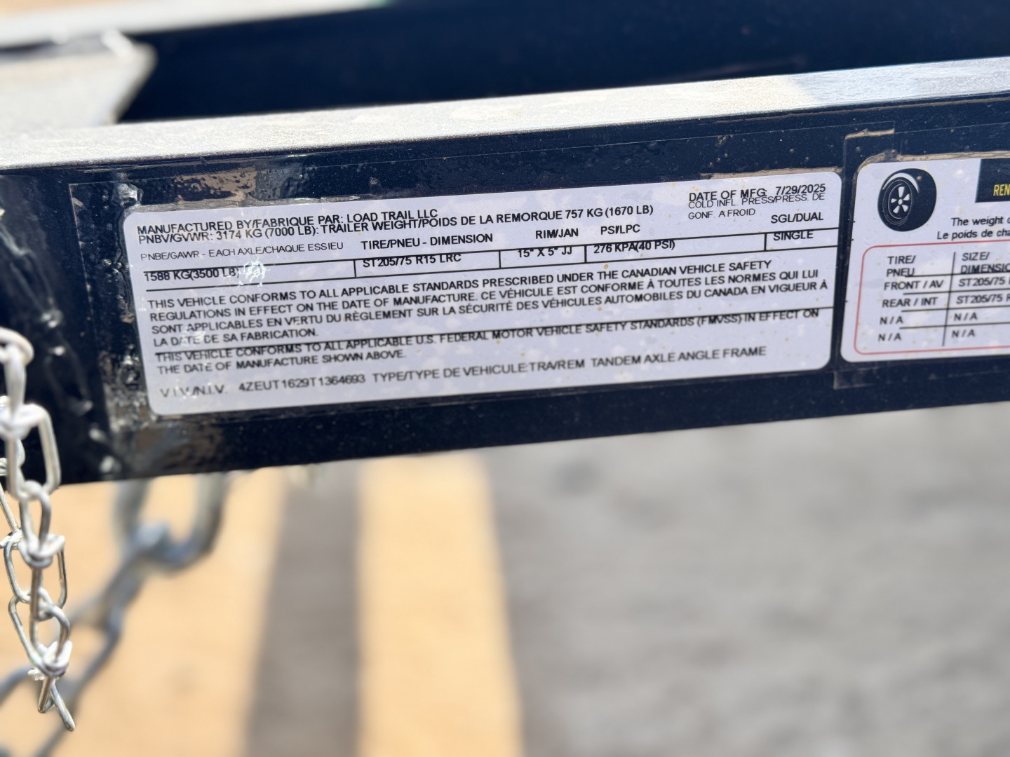 New 2026 Load Trail 7-16 Tandem Axle Ramp Gate Utility 7K GVWR