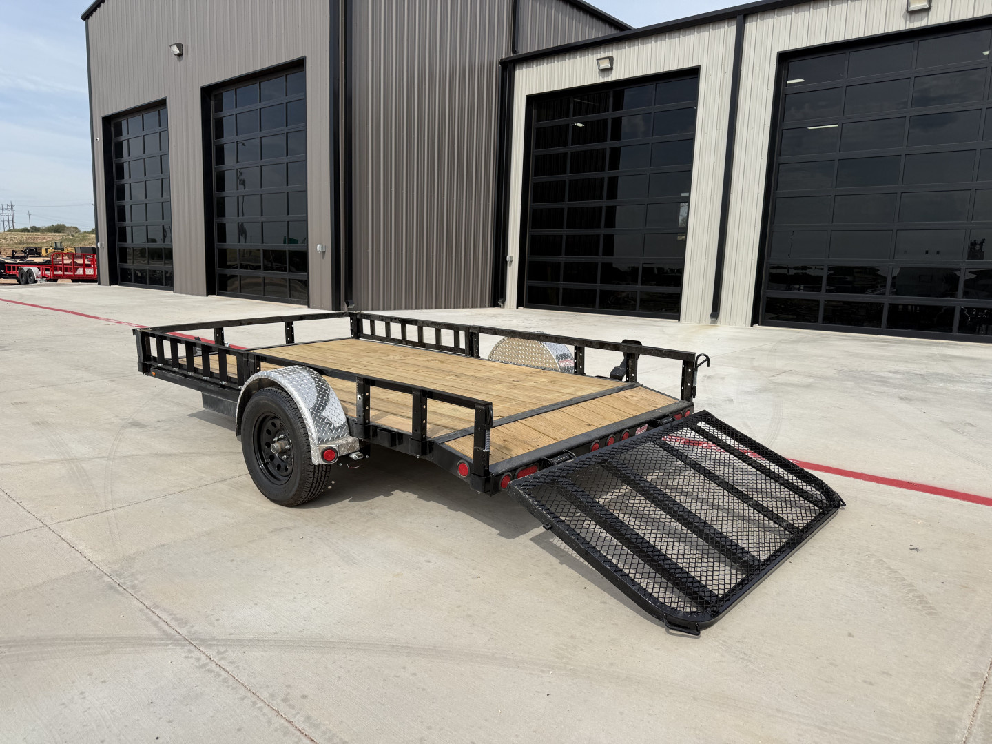 New 2026 PJ 77"x12' Single Axle Utility Trailer - U7