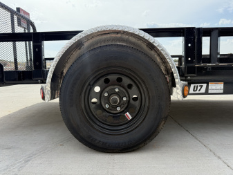 New 2026 PJ 77"x12' Single Axle Utility Trailer - U7