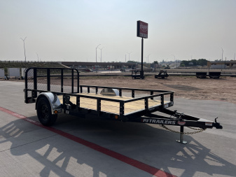 New 2026 PJ 77"x12' Single Axle Utility Trailer - U7