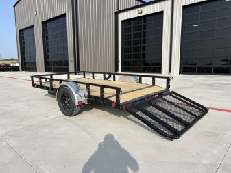New 2026 PJ 77"x12' Single Axle Utility Trailer - U7