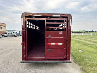 New 2026 S&S Manufacturing 6'8"x6'6"x20' GN Stock / Stock Combo Trailer