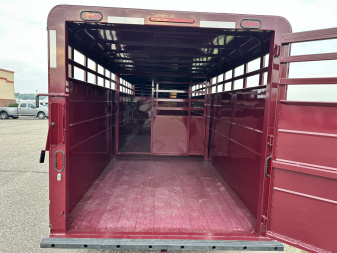 New 2026 S&S Manufacturing 6'8"x6'6"x20' GN Stock / Stock Combo Trailer