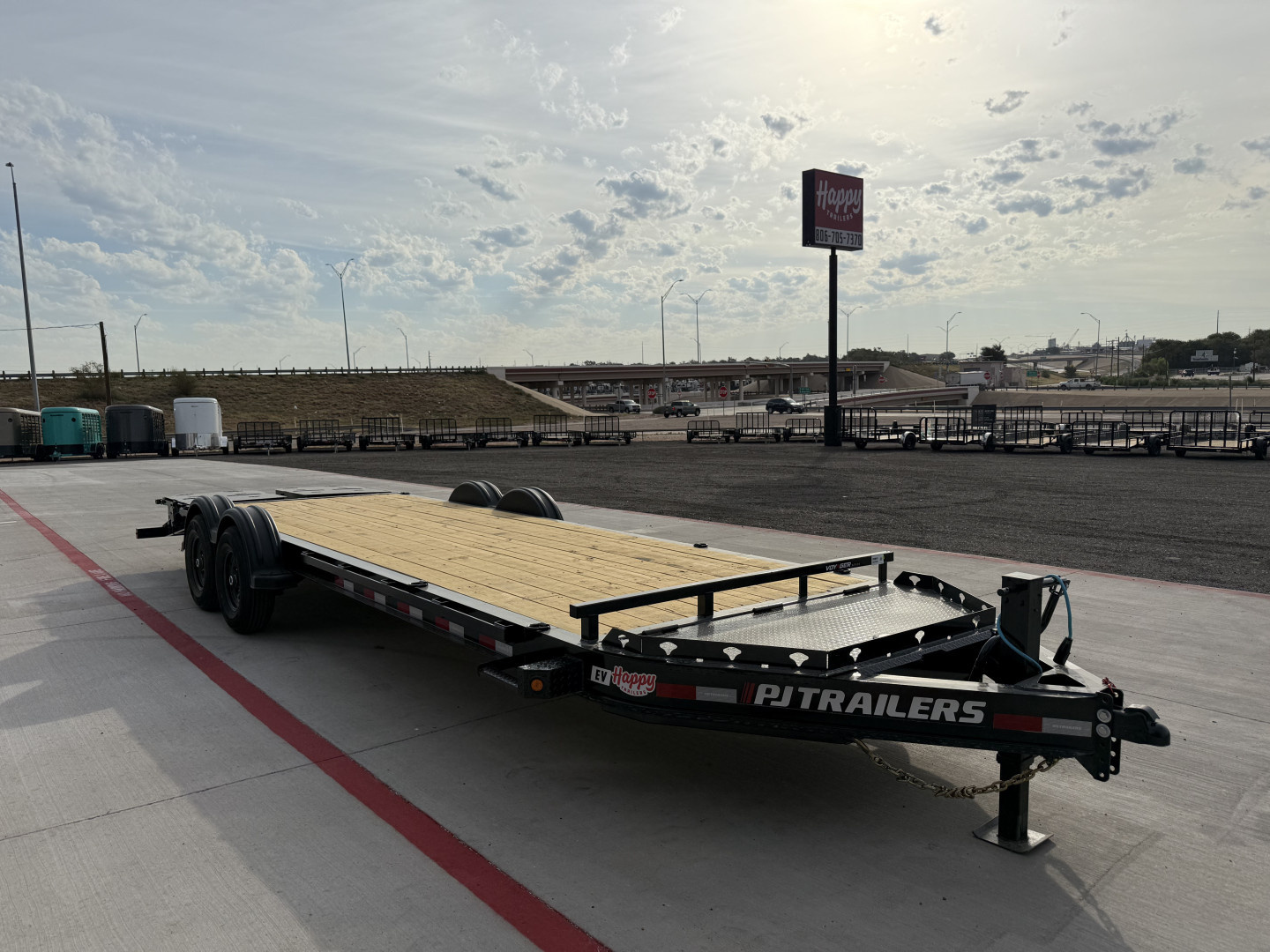 New 2026 PJ 83''x24' BP 8" I-Beam Equipment Trailer - EV