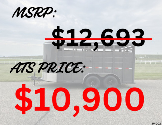 New 2026 S&S Manufacturing 6'8"x6'6"x16' BP Stock / Stock Combo Trailer