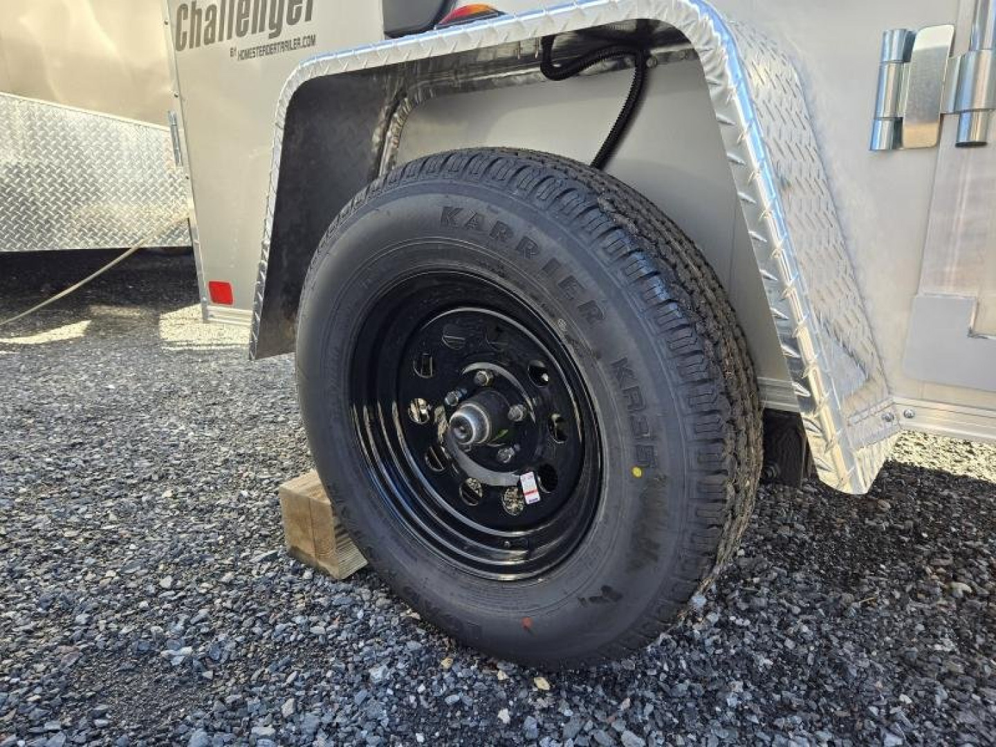 New 5 X 8 Homesteader Challenger Cargo, 3k GVWR **Charcoal w/Side Dr, Wall Vents, Int. Light