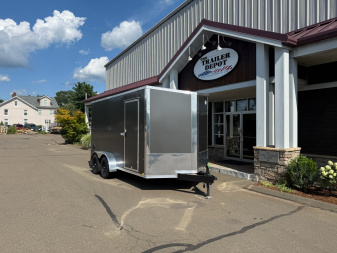 New Pace American 7' x 14' + V-Nose Enclosed Cargo Trailer with Ramp Door 7K