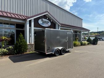 New Pace American 7' x 14' + V-Nose Enclosed Cargo Trailer with Ramp Door 7K