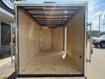 New Pace American 7' x 14' + V-Nose Enclosed Cargo Trailer with Ramp Door 7K