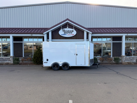 New Pace American 7' x 14' + V-Nose Enclosed Cargo Trailer with Ramp Door 7K