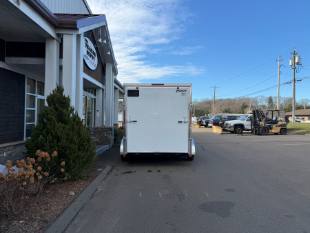 New Pace American 7' x 14' + V-Nose Enclosed Cargo Trailer with Ramp Door 7K