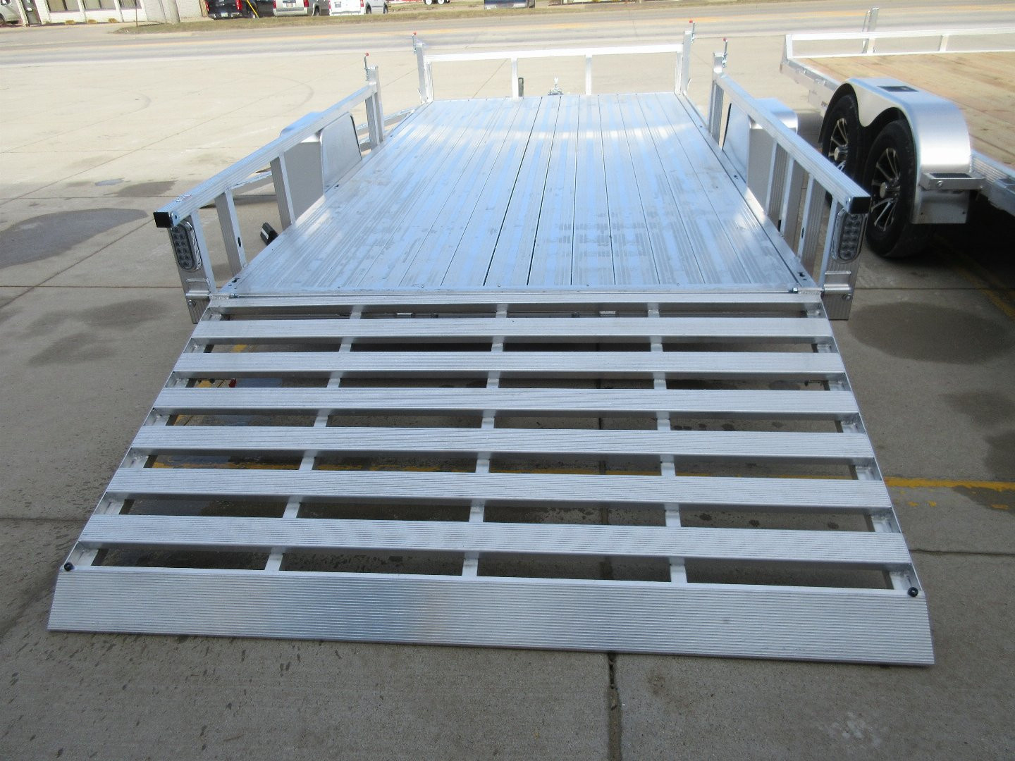 New 2026 Sport Haven 7'X14' DELUXE ALUMINUM W/ATV RAMP SIDES ATV Trailer