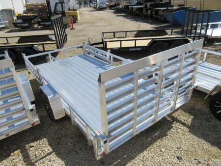 New 2026 Sport Haven 7'X14' DELUXE ALUMINUM W/ATV RAMP SIDES ATV Trailer