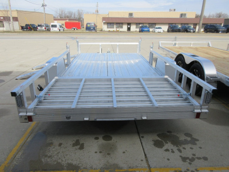 New 2026 Sport Haven 7'X14' DELUXE ALUMINUM W/ATV RAMP SIDES ATV Trailer