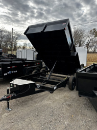 New 2026 BWISE 7x12 10K Dump Trailer with ramps and barn doors