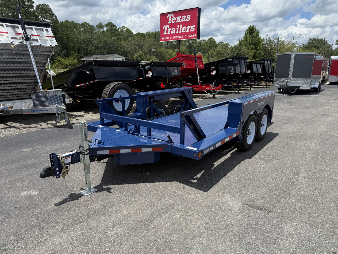 New T16-14 AIR TOW 6'3" X 16' DROP DECK EQUIPMENT TRAILER