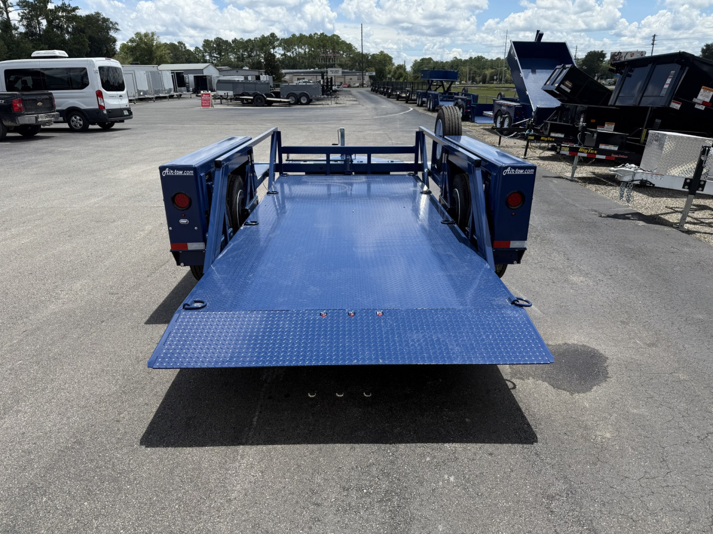 New T16-14 AIR TOW 6'3" X 16' DROP DECK EQUIPMENT TRAILER