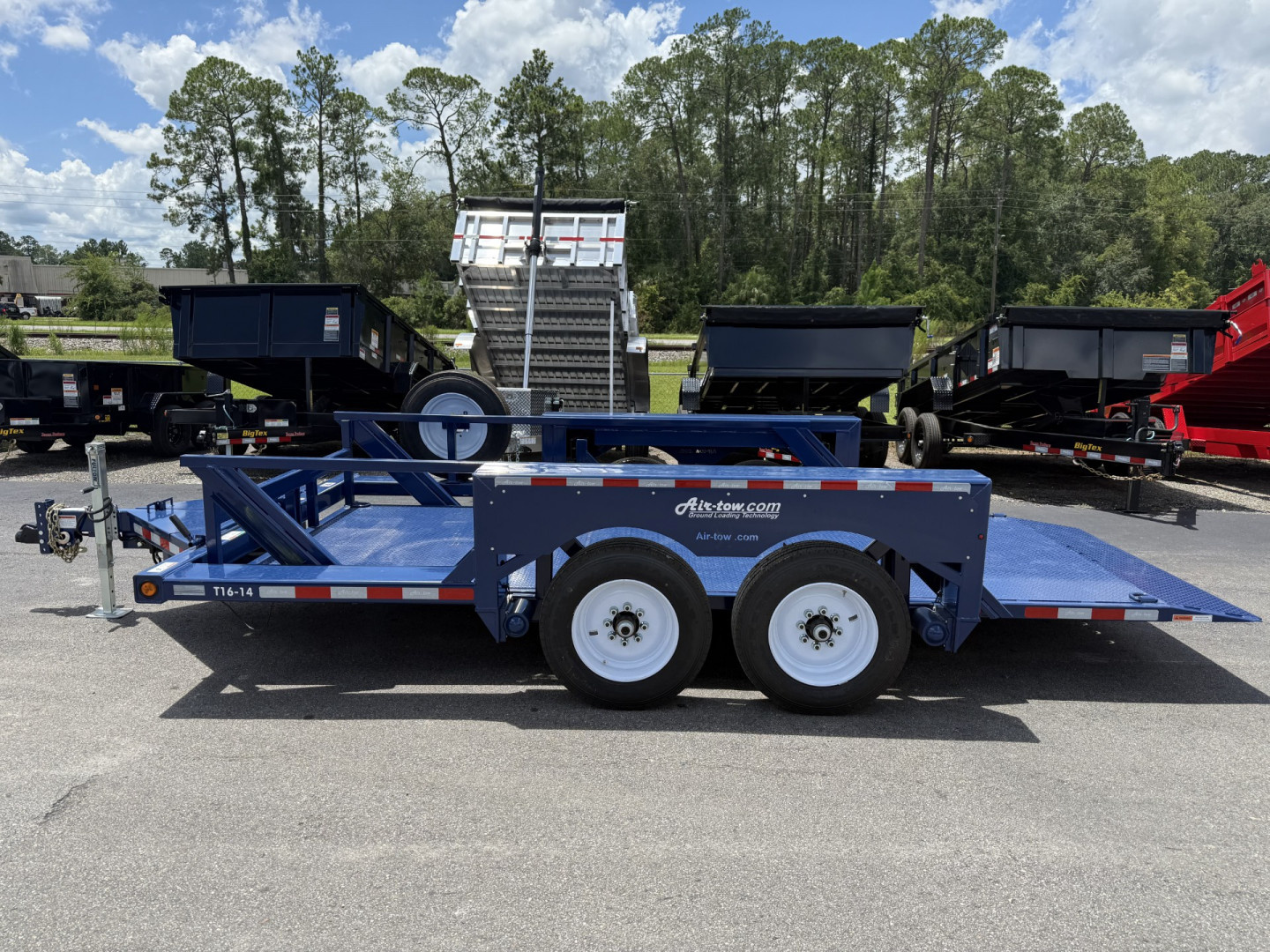 New T16-14 AIR TOW 6'3" X 16' DROP DECK EQUIPMENT TRAILER