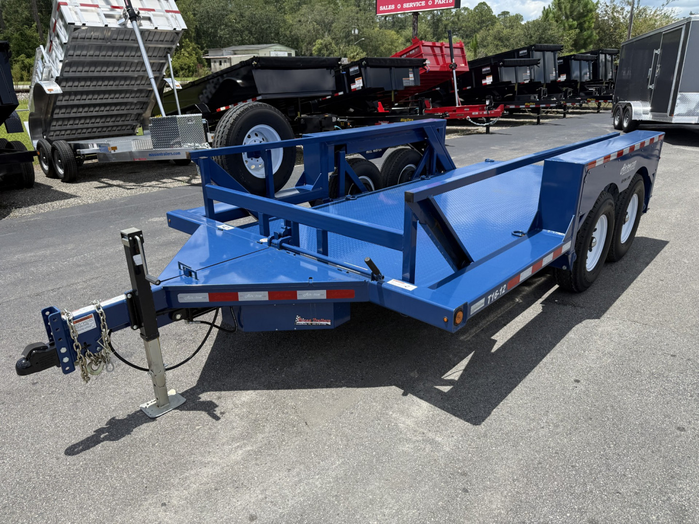 New T16-12 AIR TOW 6'3" X 16' DROP DECK EQUIPMENT TRAILER