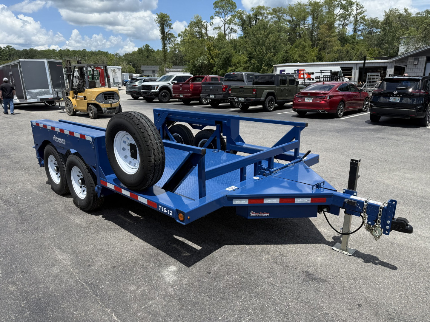New T16-12 AIR TOW 6'3" X 16' DROP DECK EQUIPMENT TRAILER