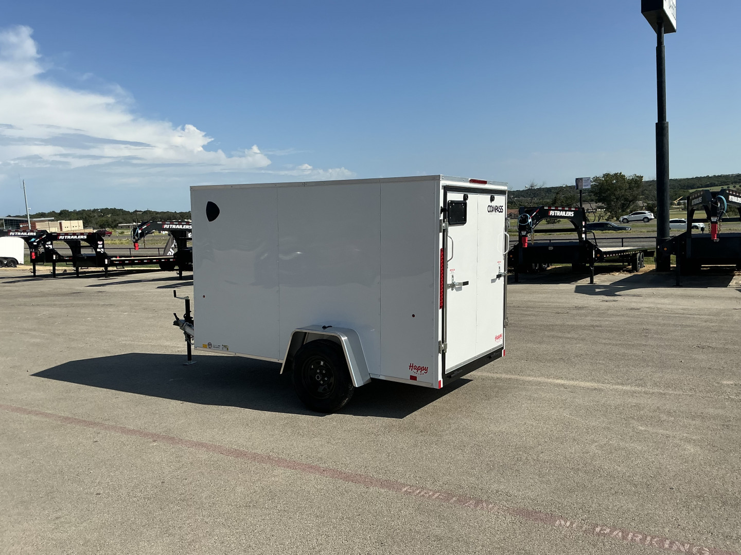 New 2026 Compass 5'x10' Enclosed Cargo Trailer - Indigo DLX