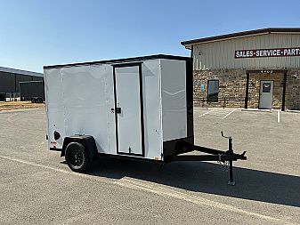 New 2026 Compass 5'x10' Enclosed Cargo Trailer - Indigo DLX