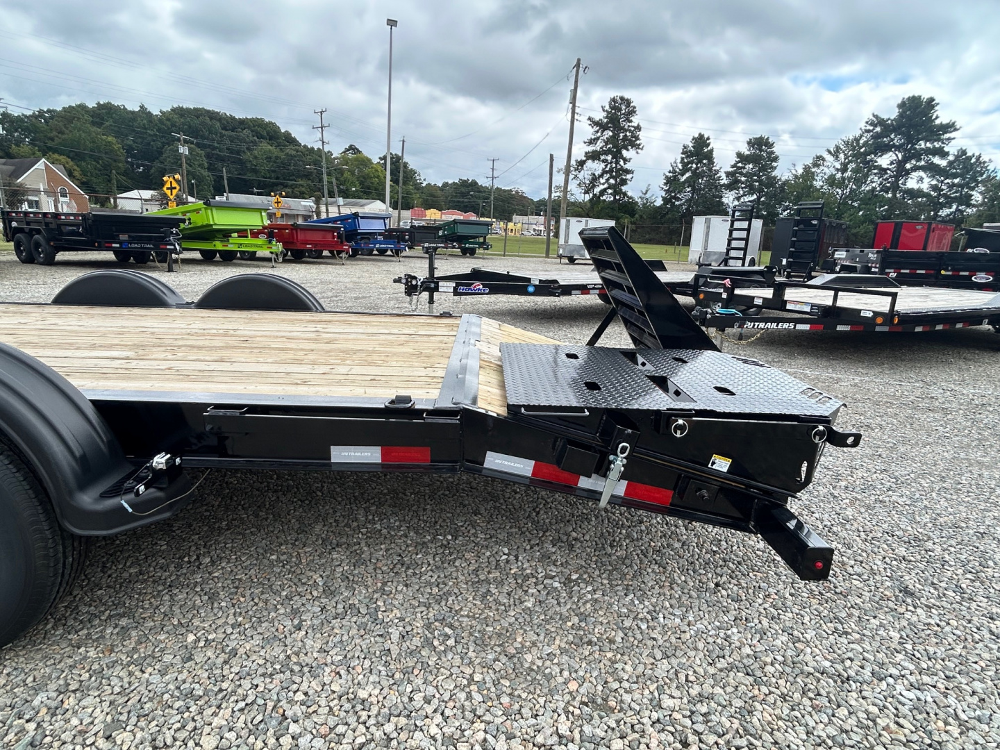 New 2026 PJ Trailers EV 22' Equipment Trailer w/ Monster Ramps