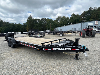 New 2026 PJ Trailers EV 22' Equipment Trailer w/ Monster Ramps