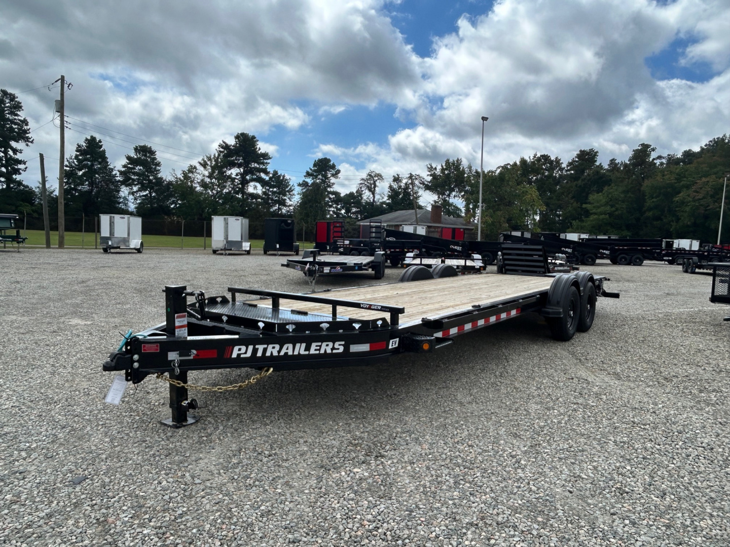 New 2026 PJ Trailers EV 24' Equipment Trailer w/ Monster Ramps