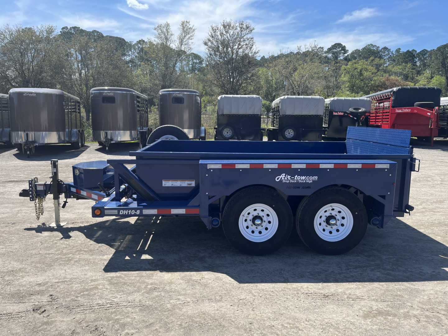 New DH10 AIR TOW 6'2" X 10'5" DROP DECK & DOCK LOADING EQUIPMENT TRAILER