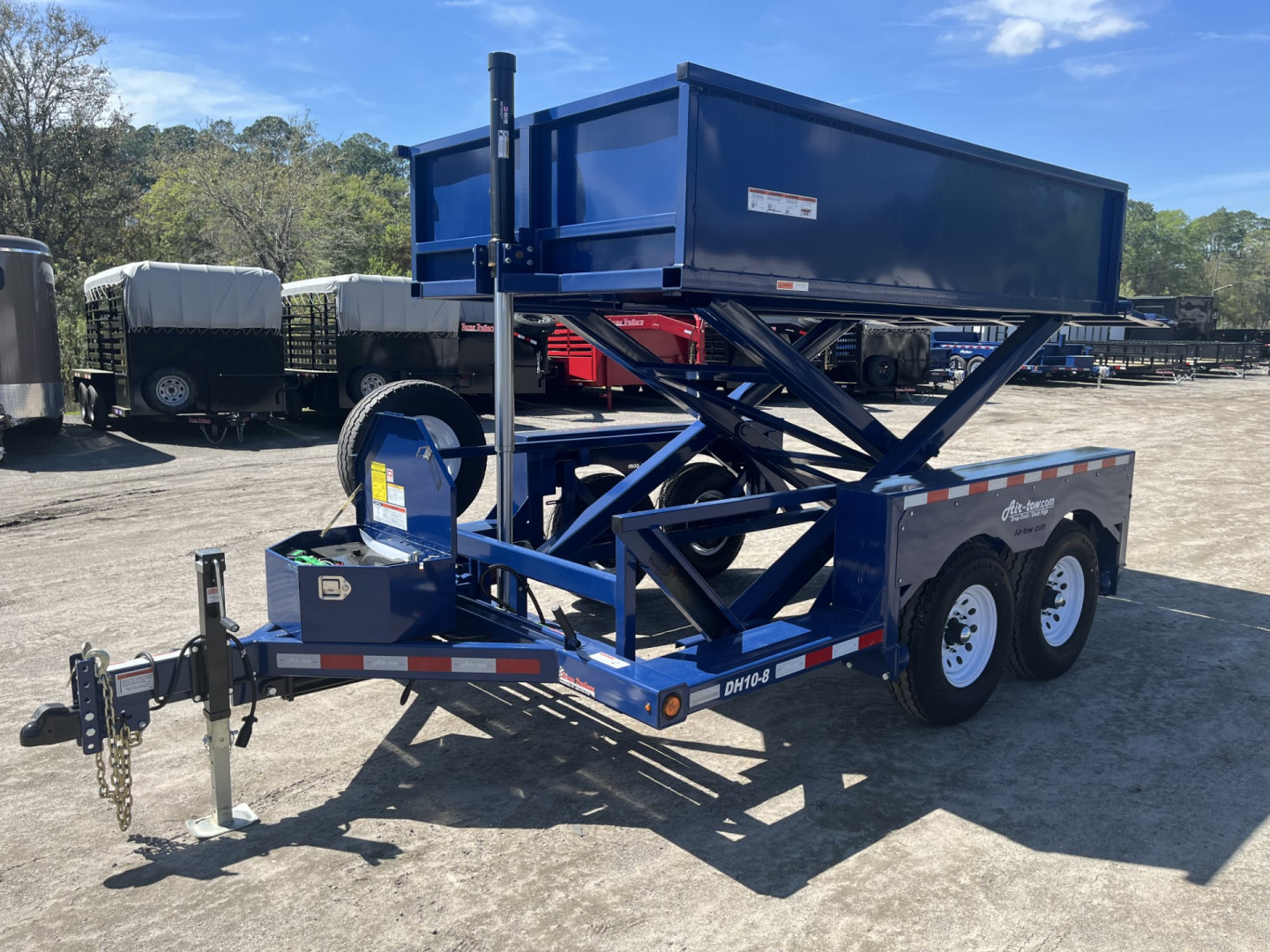 New DH10 AIR TOW 6'2" X 10'5" DROP DECK & DOCK LOADING EQUIPMENT TRAILER