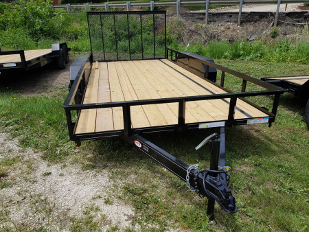 New 2025 MEB 83 x16 Utility Trailer wRamp Gate