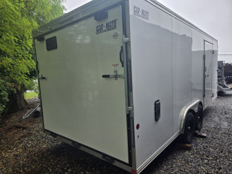 New 8 x 24 Car Mate Custom Landscape Cargo Trailer, 10K GVWR ***Extended Tongue, 6k Torsion Axles, 1/2" Ply Walls w/Kickplate