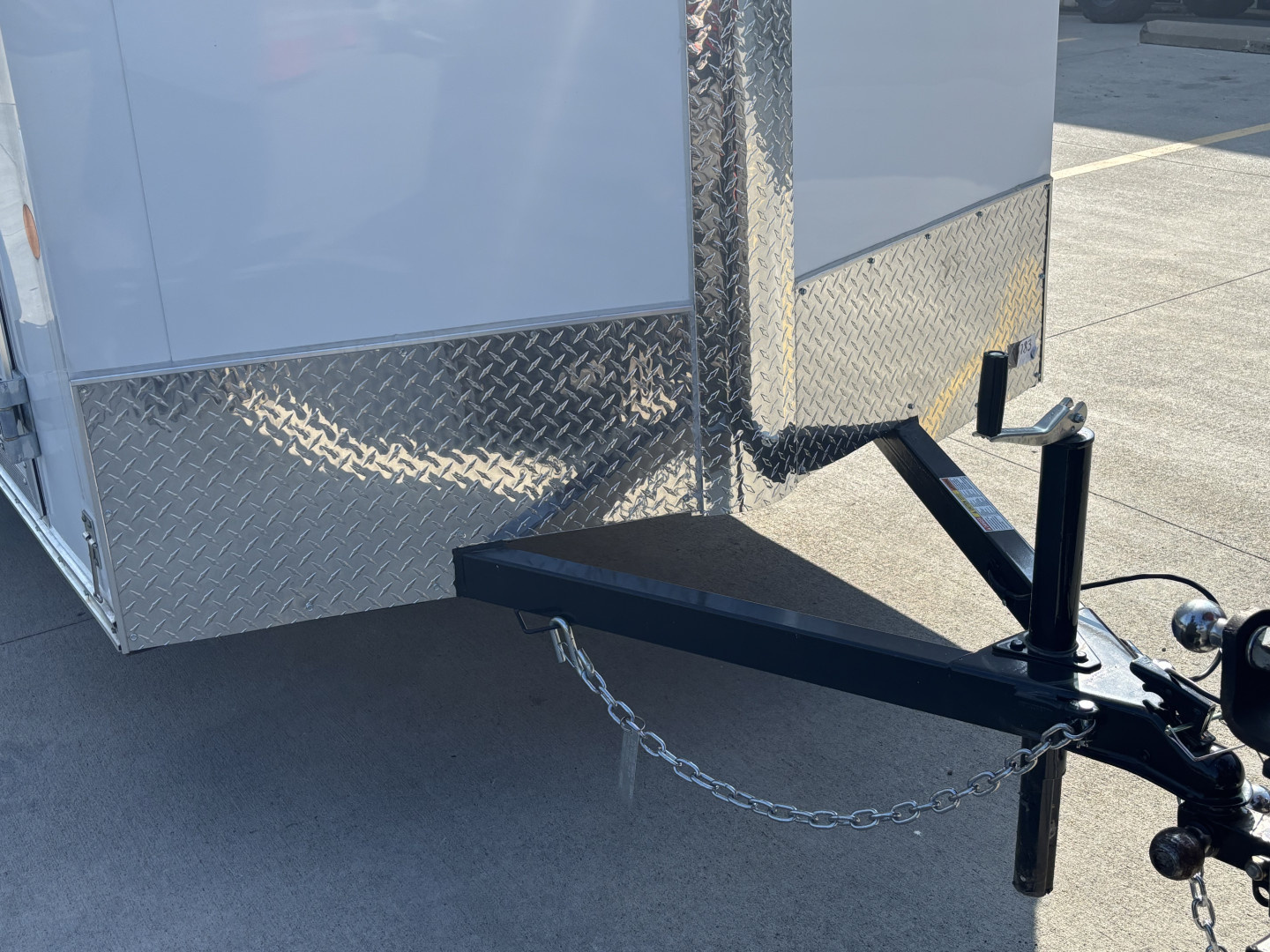 New 2025 Car Mate Trailers 612ECV (V-Nose) Enclosed Trailer - Crystal White w/ Ramp - 2990# GVWR