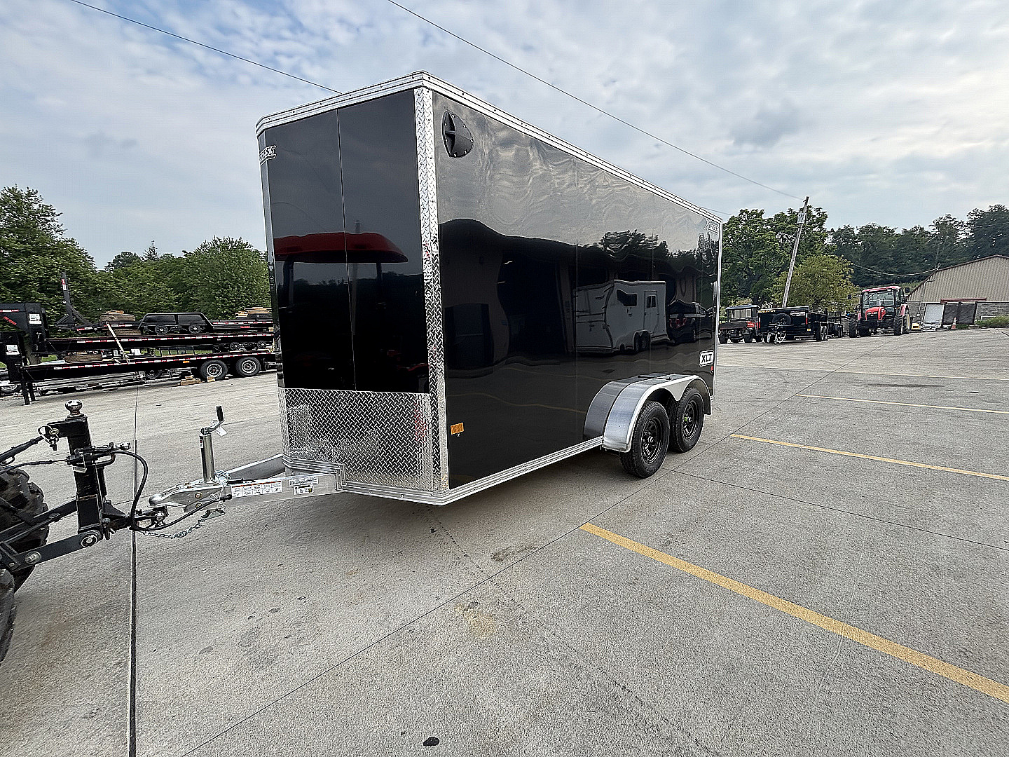 New 2026 High Country Xpress Trailers 7x14 Enclosed Trailer (V-Nose) - Black - w/ Ramp - 7000# GVWR