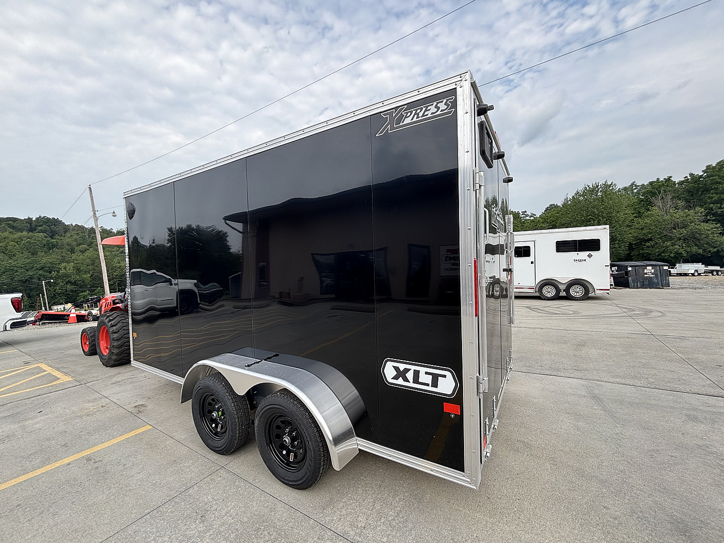 New 2026 High Country Xpress Trailers 7x14 Enclosed Trailer (V-Nose) - Black - w/ Ramp - 7000# GVWR